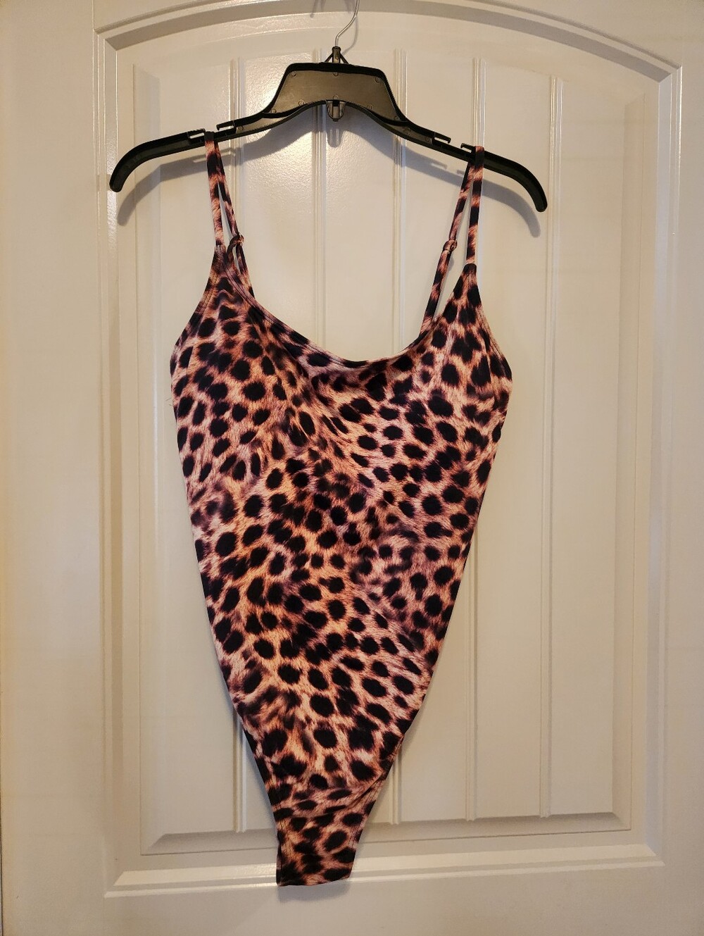 Beach Joy Bikini, Women's Leopard Print One-Piece Swimsuit, Size Large - NWT